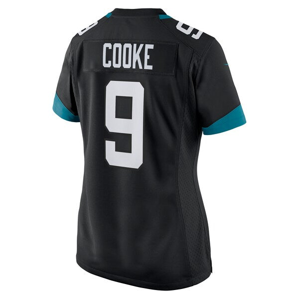 Logan Cooke Jacksonville Jaguars Nike Women's Game Jersey - Black/Teal - Image 4