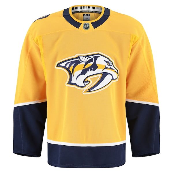 Nashville Predators Home Authentic Pro Jersey - Yellow - Image 2
