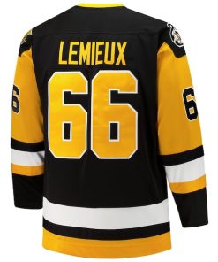Alternative view of Mario Lemieux Pittsburgh Penguins  Big & Tall 1991/92 Blue Line 2.0 Jersey - Black