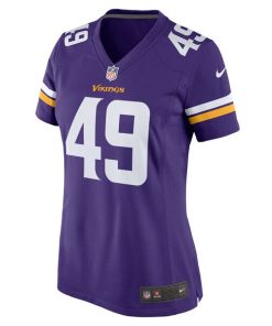 Alternative view of Tanner Vallejo Minnesota Vikings Nike Women's Team Game Jersey - Purple