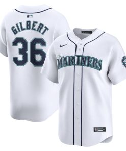 Logan Gilbert Seattle Mariners Nike Home Limited Player Jersey - White