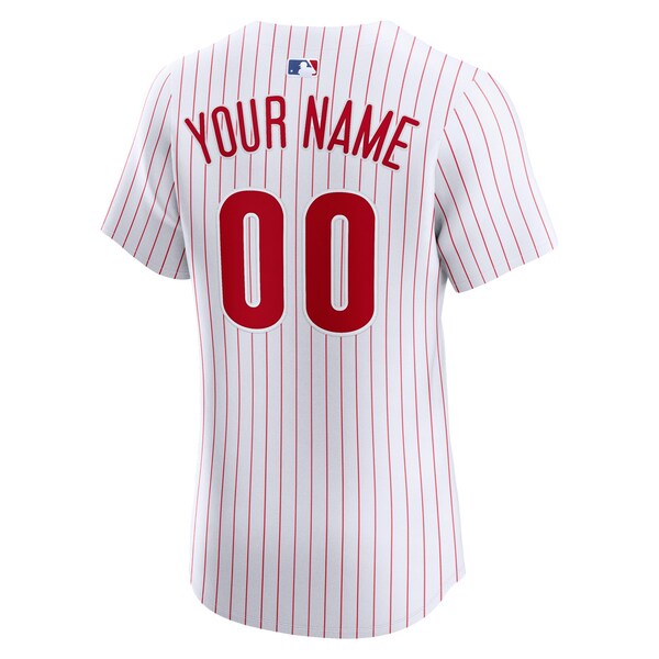 Philadelphia Phillies Nike Home Elite Custom Jersey - White - Image 3
