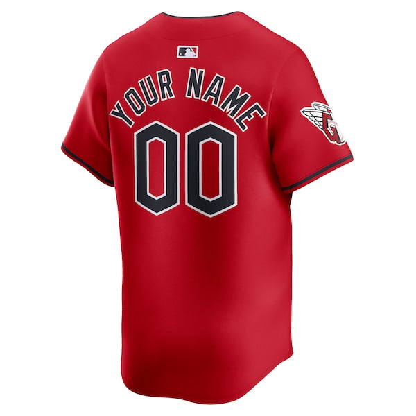 Cleveland Guardians Nike Alternate Limited Custom Jersey?ยจC Red - Image 3