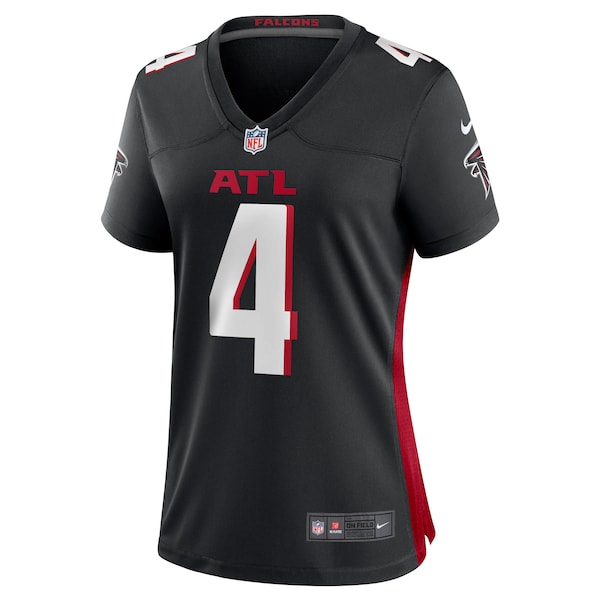 Taylor Heinicke Atlanta Falcons Nike Women's Game Player Jersey - Black - Image 2