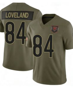 Colston Loveland Chicago Bears Nike 2025 Salute to Service Limited Jersey - Olive