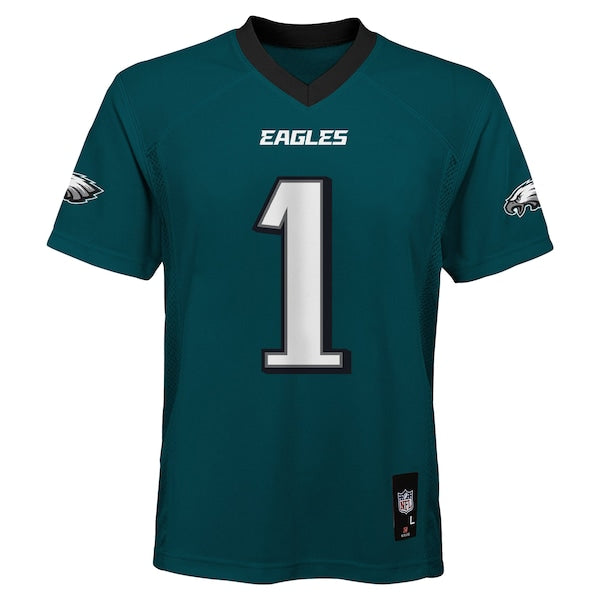 Jalen Hurts Philadelphia Eagles Youth Replica Player Jersey - Midnight Green - Image 2