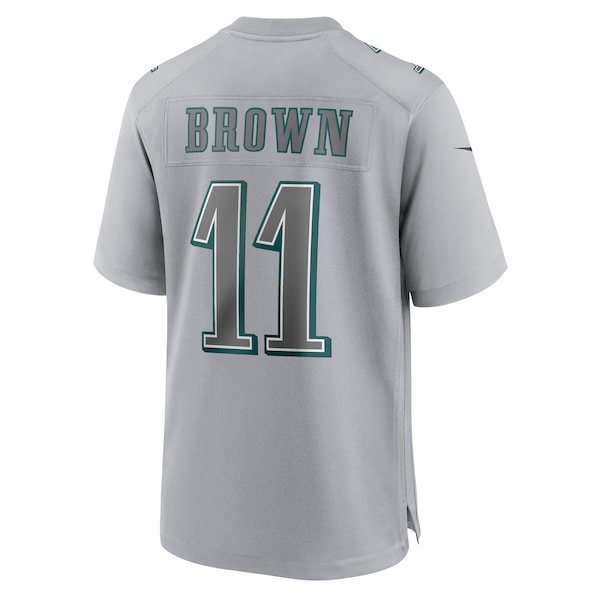 A.J. Brown Philadelphia Eagles Nike Super Bowl LVII Patch Atmosphere Fashion Game Jersey - Gray - Image 3
