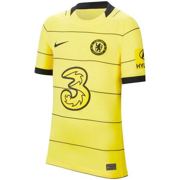 Chelsea Nike Youth 2021/22 Away Breathe Stadium Jersey - Yellow - Image 2