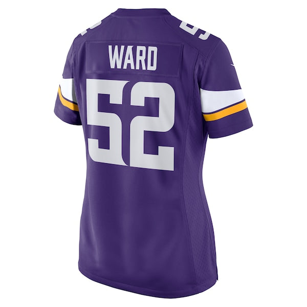 Jihad Ward Minnesota Vikings Nike Women's Team Game Jersey - Purple - Image 3