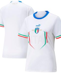 Italy National Team Puma Women's 2022/23 Away Replica Jersey - White