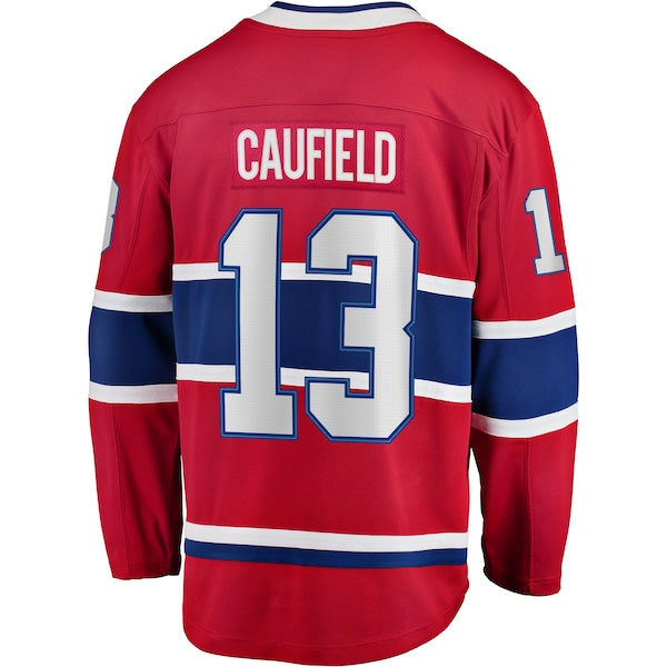 Cole Caufield Montreal Canadiens Home Premier Breakaway Player Jersey - Red - Image 3