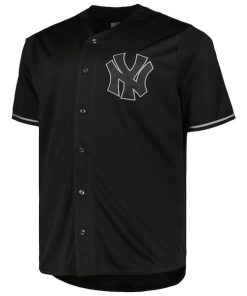 Alternative view of New York Yankees Big & Tall Pop Fashion Jersey - Black/Gray