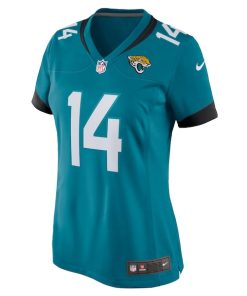 Alternative view of Elijah Cooks Jacksonville Jaguars Nike Women's Team Game Jersey -  Teal