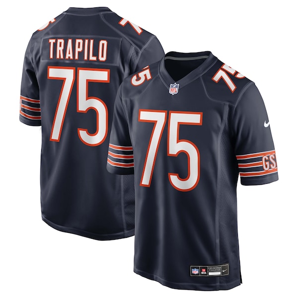 Ozzy Trapilo Chicago Bears Nike Team Game Jersey - Navy