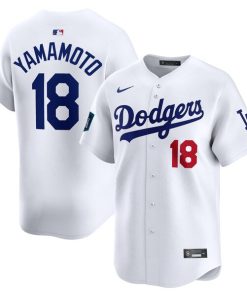 Yoshinobu Yamamoto Los Angeles Dodgers Nike 2024 MLB World Tour Seoul Series Home Limited Player Jersey - White