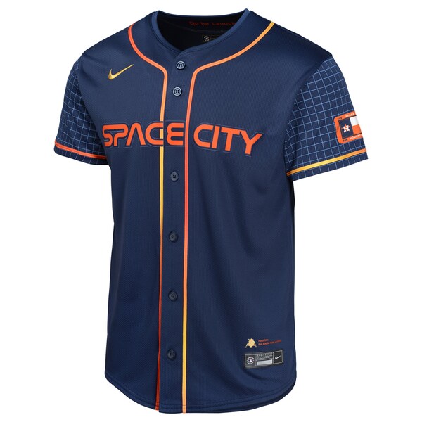 Alex Bregman Houston Astros Nike Youth City Connect Limited Player Jersey - Navy - Image 2