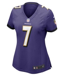 Alternative view of Rashod Bateman Baltimore Ravens Nike Women's Game Jersey - Purple