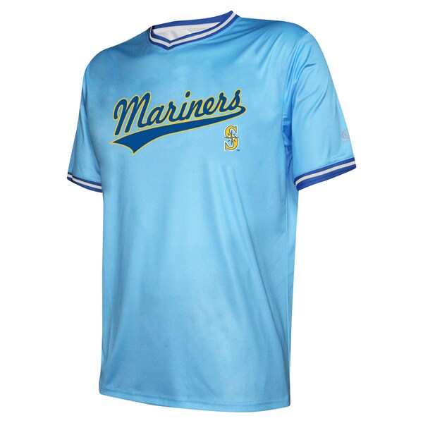 Seattle Mariners Stitches Cooperstown Collection Team Jersey - Light Blue - Image 3