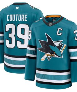 Logan Couture San Jose Sharks  Home Premium Jersey - Teal/Black
