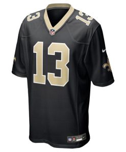 Alternative view of Velus Jones Jr. New Orleans Saints Nike Team Game Jersey -  Black