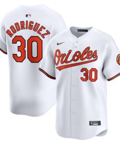 Grayson Rodriguez Baltimore Orioles Nike Home Limited Player Jersey - White