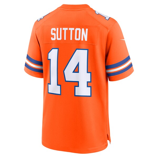 Courtland Sutton Denver Broncos Nike Mile High Collection 1977 Throwback Player Game Jersey - Orange - Image 3