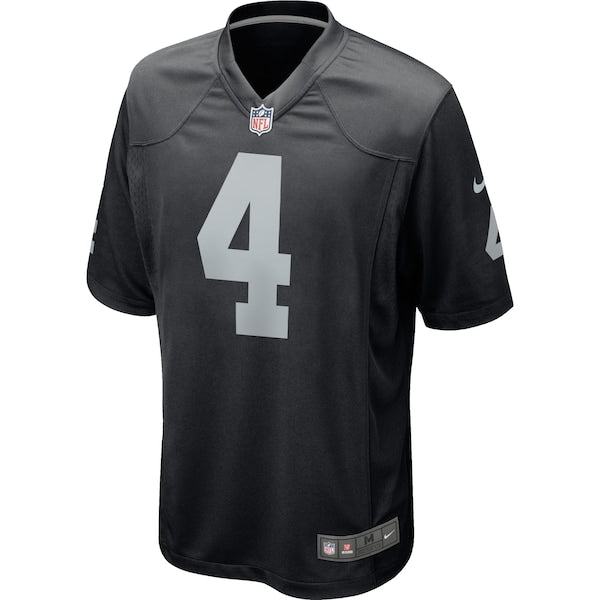 Derek Carr Las Vegas Raiders Nike Game Player Jersey - Black - Image 2