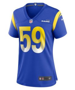 Alternative view of Troy Reeder Los Angeles Rams Nike Women's Team Game Jersey -  Royal
