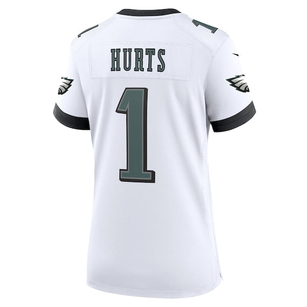 Jalen Hurts Philadelphia Eagles Women's Nike Game Jersey - White/Black/Green/Kelly Green - Image 5