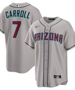 Corbin Carroll Arizona Diamondbacks Nike Road Replica Jersey - Gray/Cream