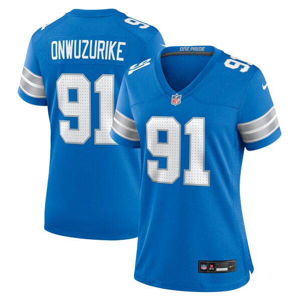 Levi Onwuzurike Detroit Lions Nike Women's Team Game Jersey - Blue - Image 2