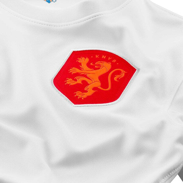 Netherlands Women's National Team Nike Women's 2022/23 Away Replica Blank Jersey - White - Image 4