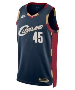Alternative view of Cleveland Cavaliers Donovan Mitchell Nike Navy Swingman Jersey - Classic Edition
