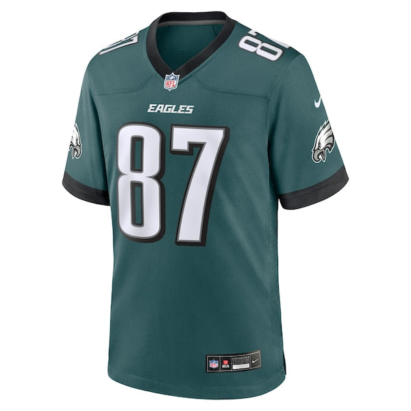 C.J. Uzomah Philadelphia Eagles Nike Team Game Jersey - Midnight Green - Image 2