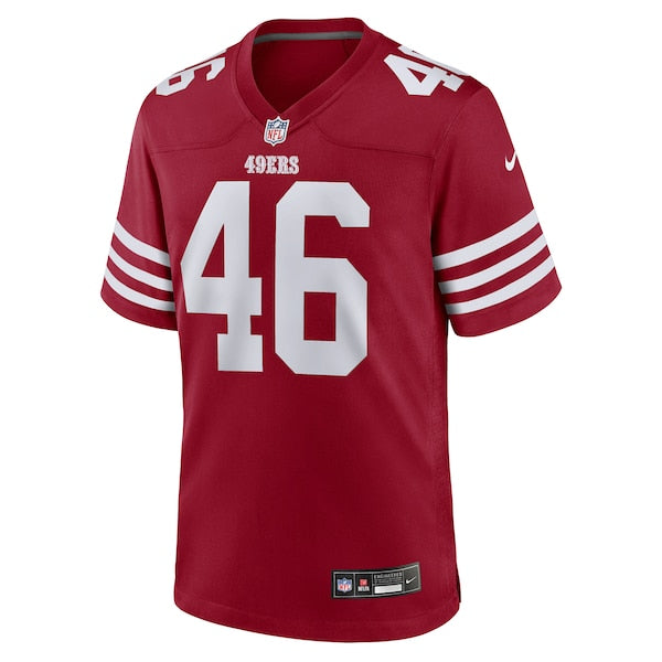 Jon Weeks San Francisco 49ers Nike Team Game Jersey - Scarlet - Image 2