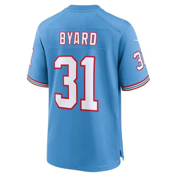 Kevin Byard Tennessee Titans Nike Oilers Throwback Alternate Game Player Jersey - Light Blue - Image 3