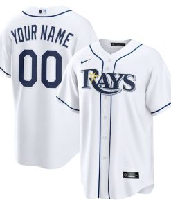 Tampa Bay Rays Nike Home Custom Replica Jersey - White