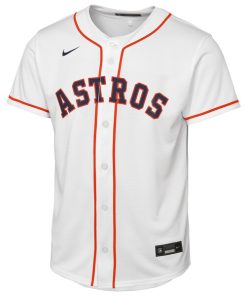 Alternative view of Houston Astros Nike Youth Home Replica Jersey - White