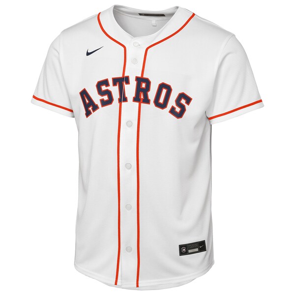 Houston Astros Nike Youth Home Replica Jersey - White - Image 2