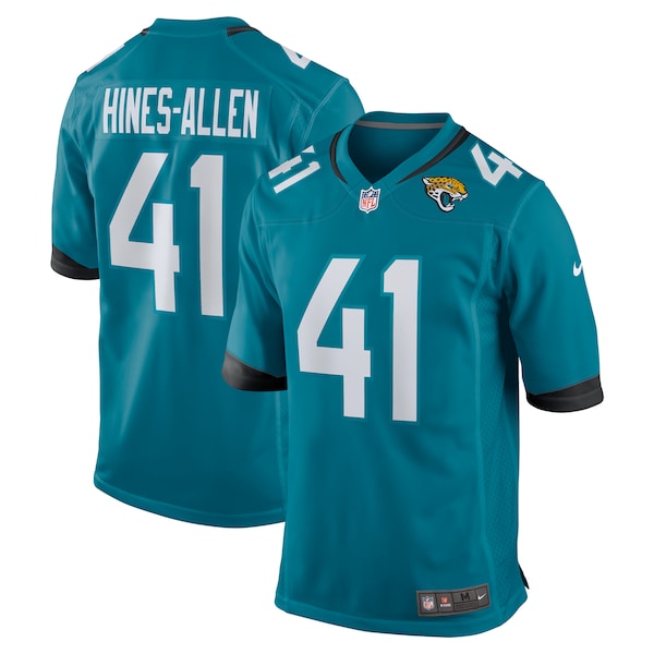 Josh Hines-Allen Jacksonville Jaguars Nike Player Game Jersey - Teal - Image 2