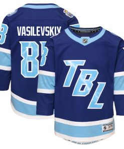 Andrei Vasilevskiy Tampa Bay Lightning Outerstuff Youth 2026 NHL Stadium Series Premier Jersey - Blue