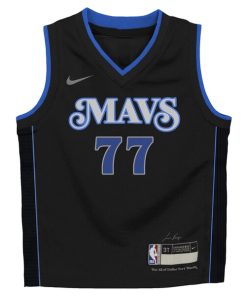 Alternative view of Luka Don?i? Dallas Mavericks Nike Preschool Swingman Replica Jersey - City Edition - Black
