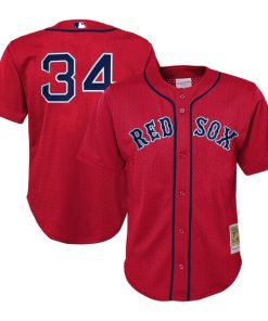 David Ortiz Boston Red Sox Toddler Cooperstown Collection?Mesh Batting Practice Jersey - Red