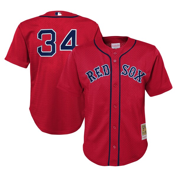David Ortiz Boston Red Sox Toddler Cooperstown Collection?Mesh Batting Practice Jersey - Red