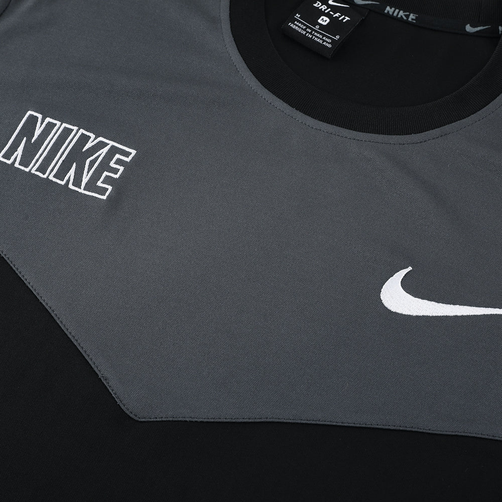 Nike Short Sleeve Training Jersey Set-ND03- Black/Grey - Image 6