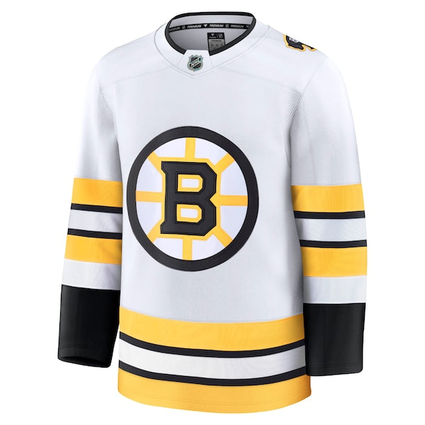 Boston Bruins Away Premium Jersey - White/Black - Image 3