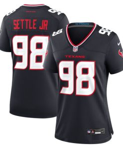 Tim Settle Jr. Houston Texans Nike Women's Team Game Jersey -  Navy