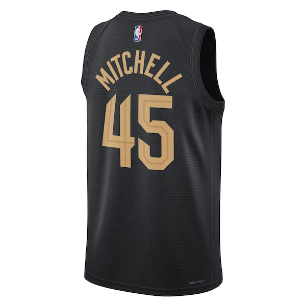 Donovan Mitchell Cleveland Cavaliers Jordan Brand Unisex Swingman Jersey - Statement Edition - Black - Image 3