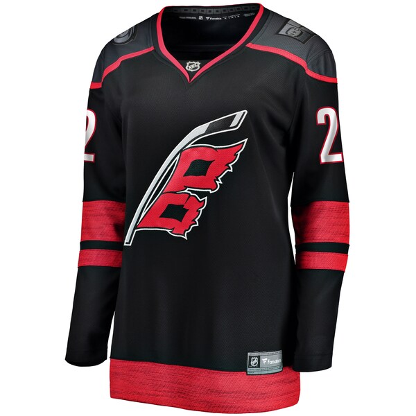 Logan Stankoven Carolina Hurricanes Women's Home Breakaway Player Jersey - Black - Image 2