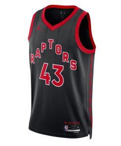 Alternative view of Pascal Siakam Toronto Raptors Jordan Brand Unisex Swingman Jersey - Statement Edition - Black